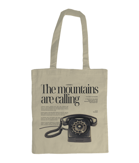 The mountains are calling - Organic Tote